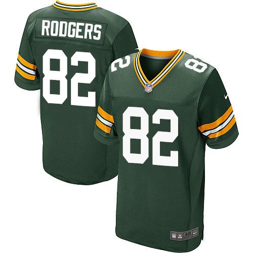 Nike Packers #82 Richard Rodgers Green Team Color Men's Stitched NFL Elite Jersey - Click Image to Close